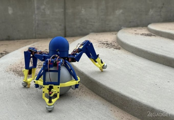 Трёхногий робот SKOOTR использует шар для движения (2 фото + видео)