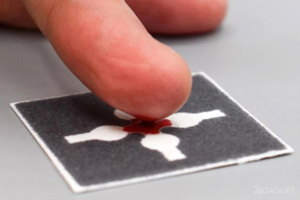 Бумажные датчики для забора крови, пота и воды могут заменить обычные анализы (3 фото)