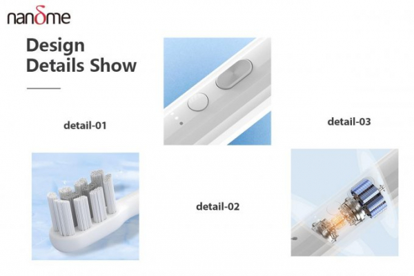 Электрическая зубная щетка от компании Xiaomi, которая работает год на одном заряде