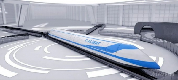 Китайский Hyperloop для поездов на скорости до 1000 км/ч (2 фото)