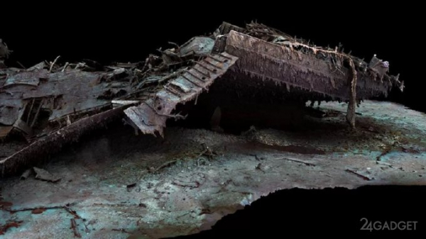 Создана детальная 3D-модель затонувшего Титаника (4 фото)