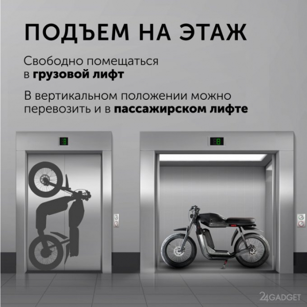 Представлен первый российский электромотоцикл (4 фото)