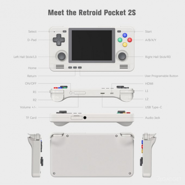 Retroid Pocket 2S — карманная игровая консоль для ретро игр (4 фото)