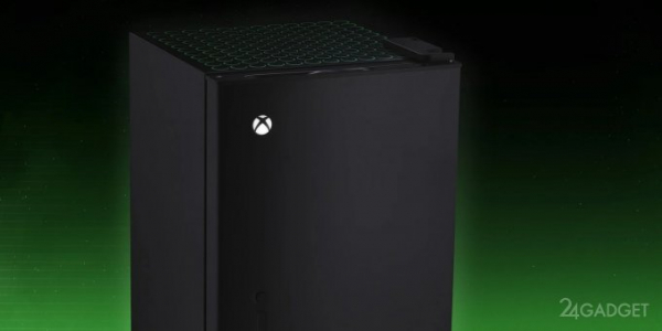 Microsoft представила новый холодильник в форме Xbox Series X (2 фото)