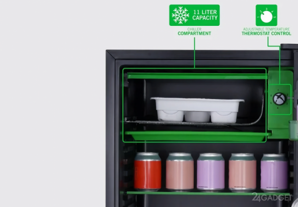 Microsoft представила новый холодильник в форме Xbox Series X (2 фото)
