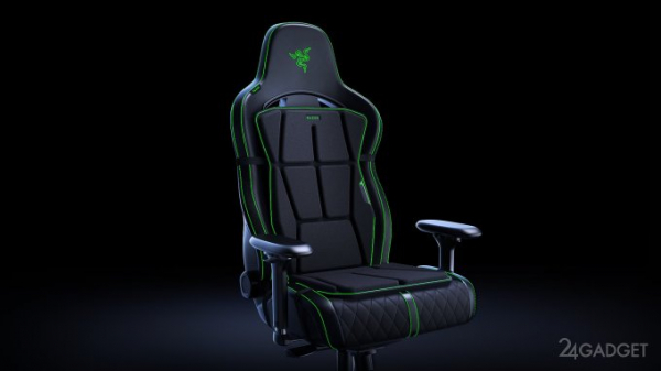 Razer показала геймерское кресло с тактильной виброотдачей (5 фото)