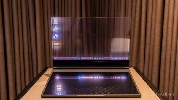 Lenovo показала ноутбук с прозрачным MicroLED-дисплеем (5 фото)