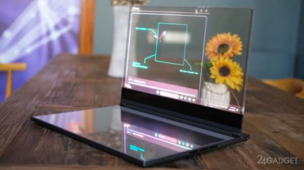 Lenovo показала ноутбук с прозрачным MicroLED-дисплеем (5 фото)