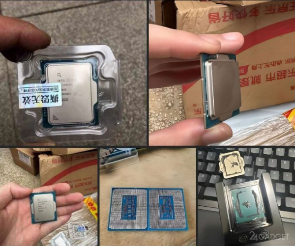 Купленный в Китае процессор Intel Core i9-14900K оказался без кристалла внутри