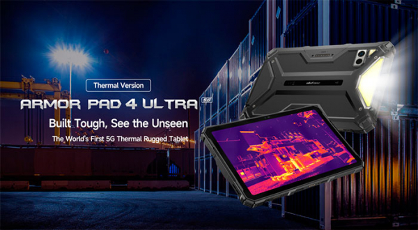 Ulefone представляет защищённый планшет Armor Pad 4 Ultra — первый в мире с 5G и тепловизором