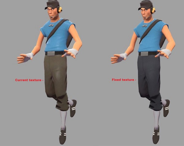 Valve исправила штаны Разведчика синей команды в Team Fortress 2 — 17 лет они были неправильного цвета Valve исправила штаны Разведчика синей команды в Team Fortress 2 — 17 лет они были неправильного цвета