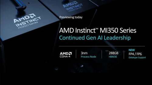 AMD представила ИИ-ускоритель Instinct MI325X для конкуренции с Nvidia Blackwell и рассказала о ещё более мощном Instinct MI355X AMD представила ИИ-ускоритель Instinct MI325X для конкуренции с Nvidia Blackwell и рассказала о ещё более мощном Instinct MI355X