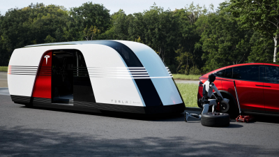 Tesla внезапно представила беспилотную маршрутку Robovan 