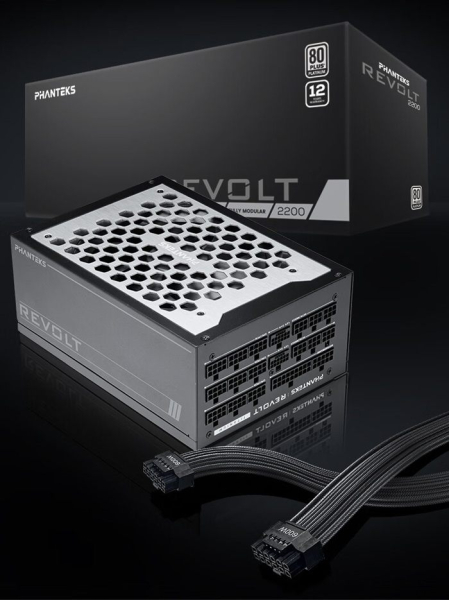 Phanteks показала блок питания Revolt 2200, который потянет сразу два процессора Intel Xeon и две видеокарты RTX 4090 Phanteks показала блок питания Revolt 2200, который потянет сразу два процессора Intel Xeon и две видеокарты RTX 4090