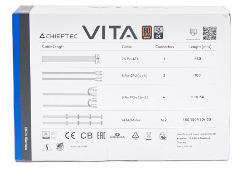 Обзор и тестирование блока питания Chieftec Vita 850W Обзор и тестирование блока питания Chieftec Vita 850W