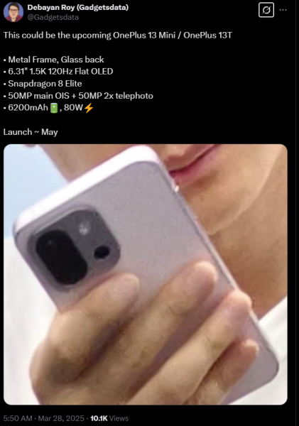 Предварительный обзор OnePlus 13T: компактный чемпион