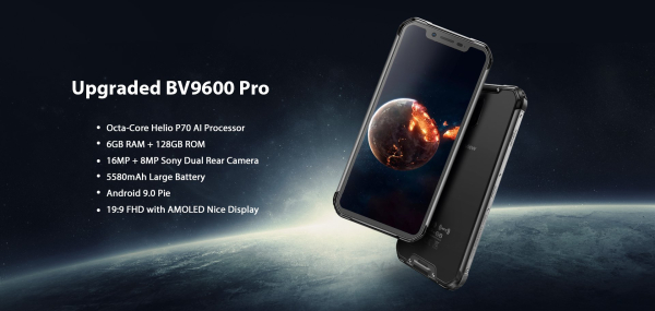 Blackview BV9500 и BV9600 Pro обновляются с помощью Helio P70 и Android 9.0 Pie