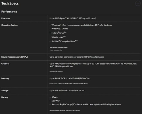 Lenovo готова к выпуску ноутбука ThinkPad P14s Gen 6 с процессорами AMD Strix Point Lenovo готова к выпуску ноутбука ThinkPad P14s Gen 6 с процессорами AMD Strix Point