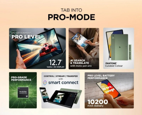 Motorola представила зелёный планшет Moto Pad 60 Pro с Dimensity 8300 и батареей на 10 200 мА·ч за $315 Motorola представила зелёный планшет Moto Pad 60 Pro с Dimensity 8300 и батареей на 10 200 мА·ч за $315