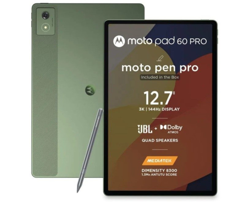 Motorola представила зелёный планшет Moto Pad 60 Pro с Dimensity 8300 и батареей на 10 200 мА·ч за $315 Motorola представила зелёный планшет Moto Pad 60 Pro с Dimensity 8300 и батареей на 10 200 мА·ч за $315