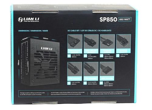 Обзор блока питания Lian Li SFX SP850 Обзор блока питания Lian Li SFX SP850
