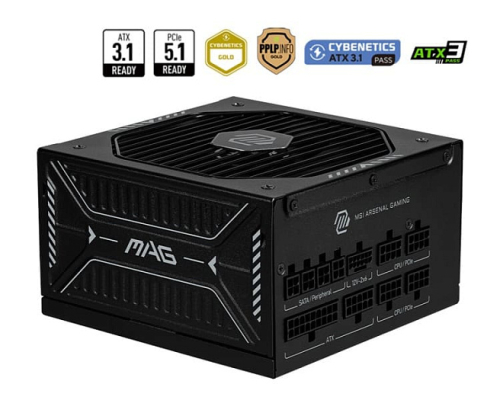 MSI выпустила особо тихую серию блоков питания MAG GLS PCIE5