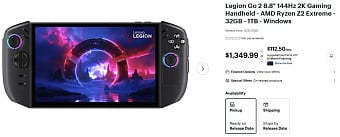 Lenovo объясняет высокую стоимость портативной консоли Legion Go 2