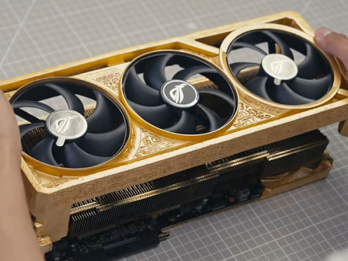 ASUS показала процесс создания уникальной ROG Astral RTX 5090D из 5 килограммов золота