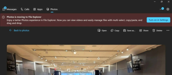 Microsoft лишила «Связь с телефоном» функции просмотра фотографий со смартфона — придётся использовать «Проводник» Microsoft лишила «Связь с телефоном» функции просмотра фотографий со смартфона — придётся использовать «Проводник»