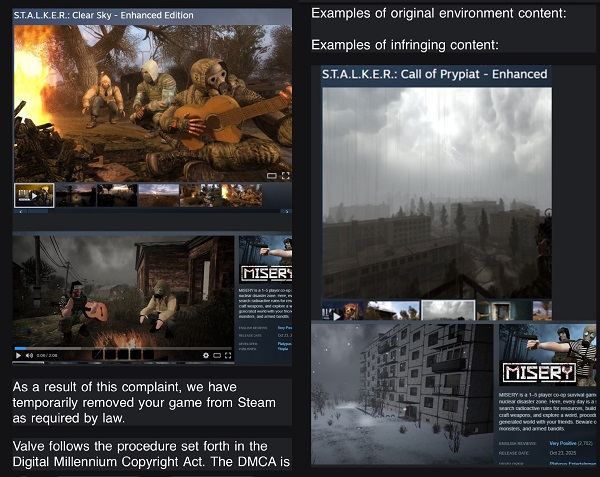 Вдохновлённый S.T.A.L.K.E.R. кооперативный шутер Misery заблокировали в Steam из-за жалобы GSC Game World Вдохновлённый S.T.A.L.K.E.R. кооперативный шутер Misery заблокировали в Steam из-за жалобы GSC Game World