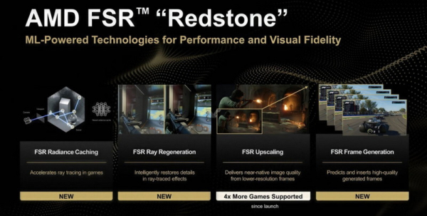 AMD FSR Redstone наконец вышла: ИИ-масштабирование, генератор кадров и реконструкция лучей &mdash; но только для самых новых Radeon 