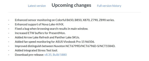 HWiNFO скоро получит поддержку Arrow Lake Refresh, Nova Lake-H/HX и Panther Lake HWiNFO скоро получит поддержку Arrow Lake Refresh, Nova Lake-H/HX и Panther Lake