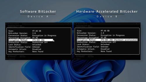 Переход на аппаратную версию BitLocker обещает двукратный рост скорости SSD