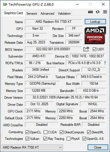 Рассматриваем инженерный образец видеокарты AMD Radeon RX 7700 XT