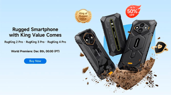 Смартфоны Ulefone RugKing 2, 3 и 4 Pro приносят защиту военного уровня в начальную ценовую категорию