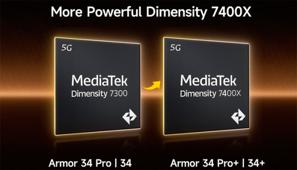 Ulefone представила защищённые смартфоны Armor 34 Pro+ на новом чипе Dimensity 7400X и с мощным проектором