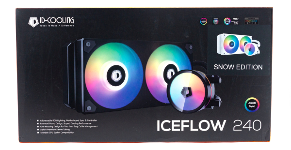 Обзор и тестирование системы жидкостного охлаждения ID-Cooling IceFlow 240 ARGB Snow Edition
