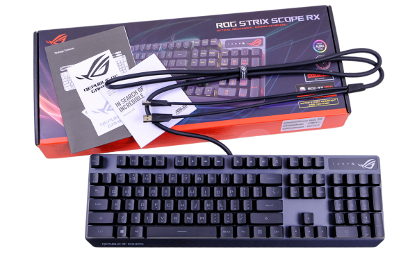 Обзор игровой клавиатуры ASUS ROG Strix Scope RX Обзор игровой клавиатуры ASUS ROG Strix Scope RX