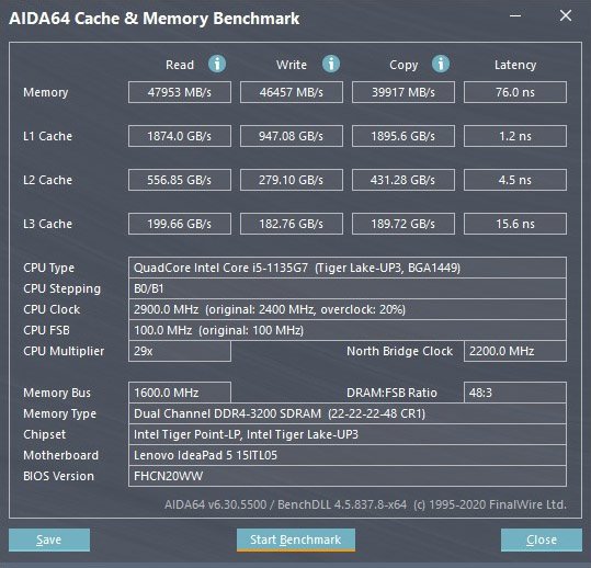 Обзор и тест ноутбука LENOVO IdeaPad 5 15ITL05