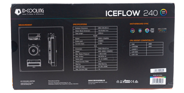 Обзор и тестирование системы жидкостного охлаждения ID-Cooling IceFlow 240 ARGB Snow Edition