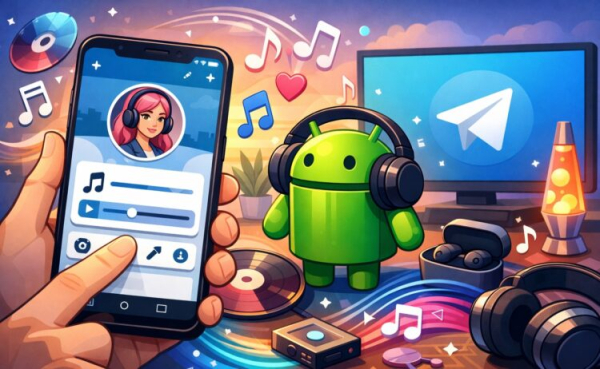 Как добавить музыку в профиль Telegram на Android