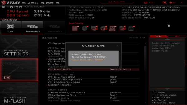Обзор и тест материнской платы MSI MPG Z490 Carbon EK X