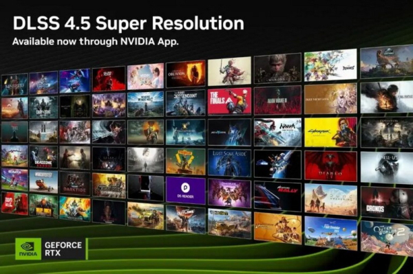 Nvidia наделила все видеокарты GeForce RTX поддержкой DLSS 4.5 Super Resolution Nvidia наделила все видеокарты GeForce RTX поддержкой DLSS 4.5 Super Resolution