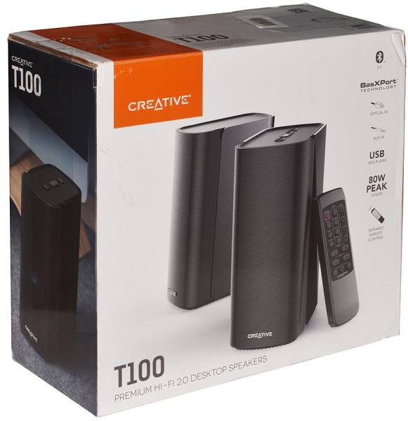Обзор 2.0 акустической системы Creative T100