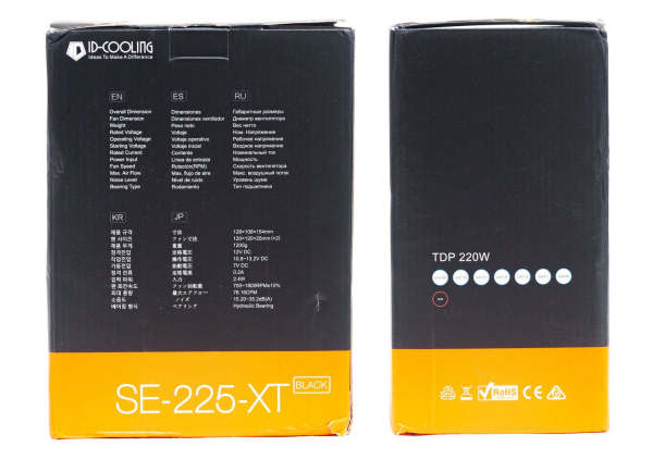 Обзор и тестирование процессорного кулера ID-Cooling SE-225-XT Black Обзор и тестирование процессорного кулера ID-Cooling SE-225-XT Black