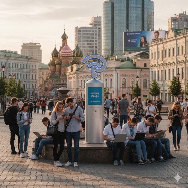 В России более чем на порядок вырос трафик в публичных сетях Wi-Fi В России более чем на порядок вырос трафик в публичных сетях Wi-Fi
