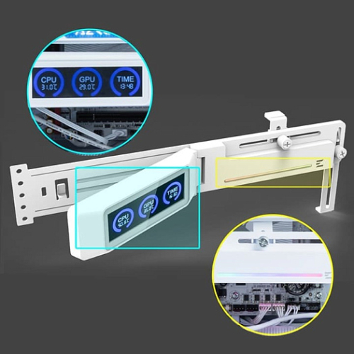 ZALMAN выпустила держатель видеокарты с ЖК-дисплеем