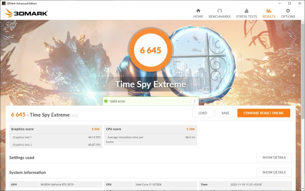 Обзор и тест видеокарты Palit GeForce RTX 3070 JetStream OC