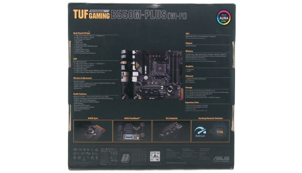 Обзор и тест материнской платы ASUS TUF Gaming B550M-Plus (Wi-Fi) Обзор и тест материнской платы ASUS TUF Gaming B550M-Plus (Wi-Fi)