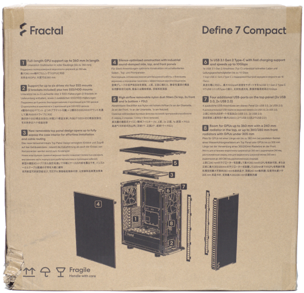 Обзор и тест корпуса Fractal Design Define 7 Compact White